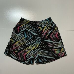 Slunks Activewear Sportswear Beach Volleyball Multicolor 5” Inseam Lined Shorts